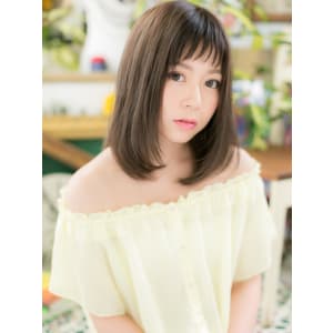 大人かわいい◎黒髪風・オン眉・ワンカール
