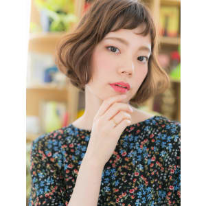 Aラインがキュート☆くせ毛風小顔ボブ - COVER HAIR bliss 川口東口駅前店【カバー ヘア ブリス】【カバー ヘア ブリス カワグチヒガシグチエキマエテン】掲載中