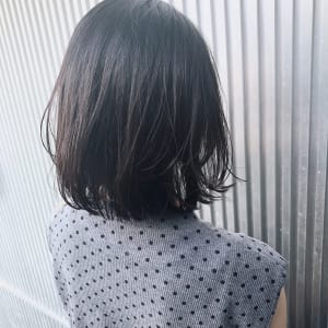シースルーバンググレージュボブ