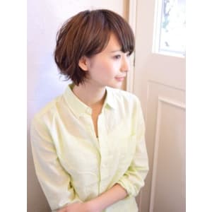 ソフトグレージュショートグラボブ