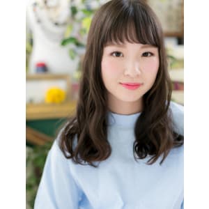 大人かわいいくせ毛風小顔ゆるふわセミウェットウェーブ