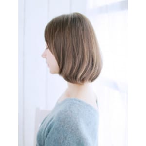 ロングバングのナチュラルボブスタイル - hair make nalu 荻窪西口 すずらん通り店【ヘアメイク ナル オギクボニシグチテン スズランドオリテン】掲載中