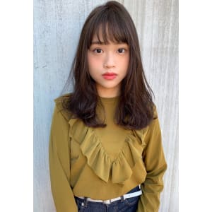 ふんわりパーマ セミロング