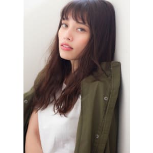 【添田】ヴェールウェーブフェザーロング斜めバング秋色ボルドー