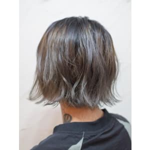 【reir下北沢】*フェザーボブ+シルバーグレージュ*