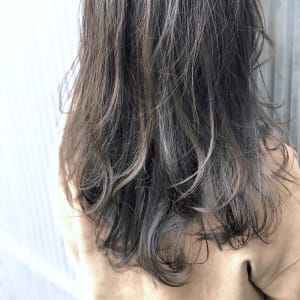 リップラインバンググレージュロング