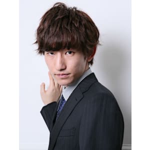 メンズミディアム★ツーブロック★パーマスタイル