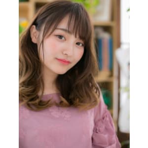 耳かけも◎外国人風♪小顔くびれカール