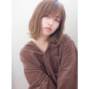 【添田】大人かわいい前下がりボブヴェールウェーブな斜めバング