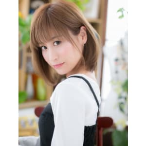 小悪魔系♪外国人風ハイトーン×前下がりボブ