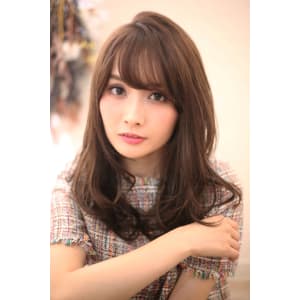 ゆるめカールの大人カジュアルセミロング♪S１３