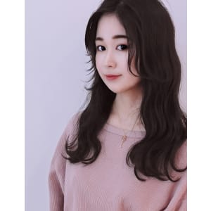 大流行☆ゆるふわセンターパートバング