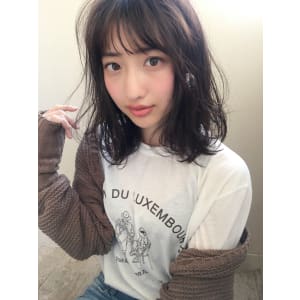熟れフェミニンシースルーバングミディアム