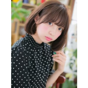 大人かわいいの魔法♪前下がりボブ
