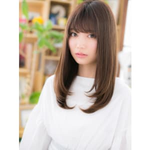 シャギーでグラマラス！外国人風こなれロング