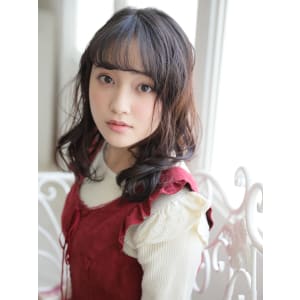 #波ウェーブ#黒髪モード#ショコラなんば