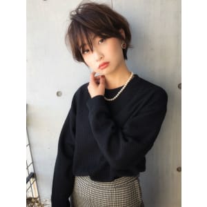 ハンサムショート  秋冬はベイクドカラー【y－４１３】