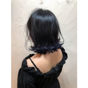 【reir下北沢】*ノットヘアボブ+グラデーションパープル*