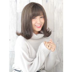 【lagoon 阿部春菜】大胆レトロな外ハネロブ