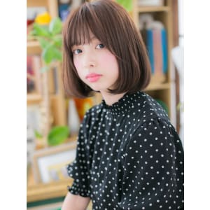 大人かわいいの魔法♪前下がりボブ