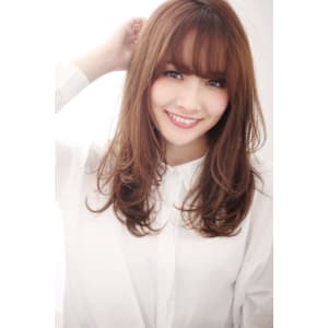 ゆるめカールの大人カジュアルセミロング♪S22