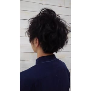 メンズパーマ×ラフショートミディ