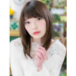 前下がり♪ナチュラル小顔ストレート