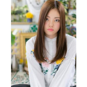 大人かわいい美人ストレート