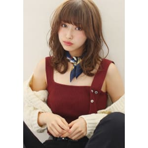 「鎌倉」スタイル小顔ひし形レイヤーミディ