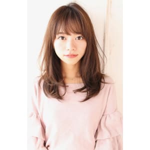 ひし形レイヤーミディアムヘア【H-645】