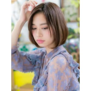 外国人風…チラ見え目元のノーバングstyle