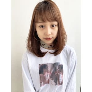 ナチュラル内巻きパーマボブ M225