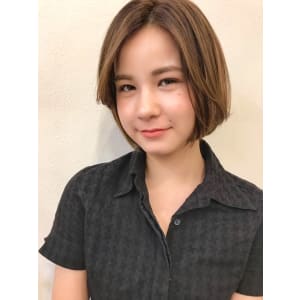 【宮下】ミニマムボブ透明感3Dカラーグレージュブルージュも◎