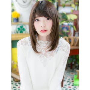前下がり♪ナチュラル小顔ストレート