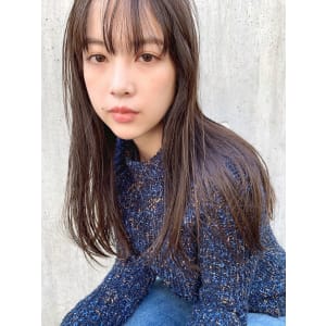 <スタイリング簡単＞乾かすだけでキマる抜け感ストレート