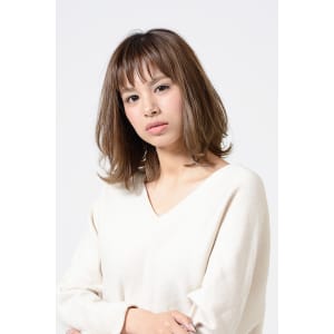 大人の抜け感ミディアム - HAIR & MAKE EARTH 取手店【ヘアメイクアース トリデテン】掲載中