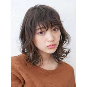 外ハネダブルバングのセミディ - HAIR & MAKE EARTH 恵比寿店【ヘアメイクアース エビステン】掲載中