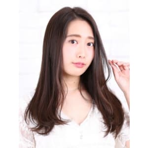 うるツヤセンターパートストレート - HAIR & MAKE EARTH 本八幡店【ヘアメイクアース モトヤワタテン】掲載中