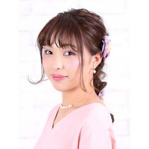 ふんわり華やかな編み下ろしアレンジ