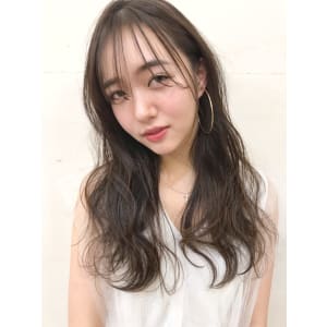N.カラーフォギーアッシュ小顔前髪大人うざバング