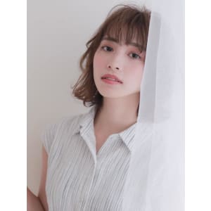 黒髪暗髪アッシュ小顔切りっぱなしボブ☆