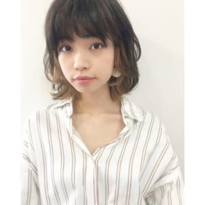 インナーカラーが可愛いナチュラルレイヤー【k168】