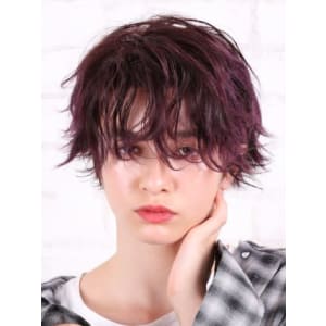 外国人風ラズベリーボルドーショート - HAIR & MAKE EARTH 青葉台店【ヘアメイクアース アオバダイテン】掲載中