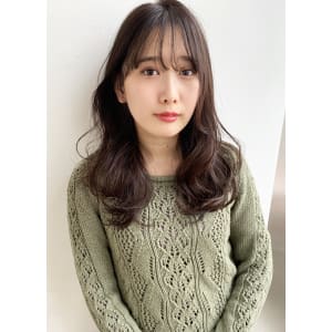 大きめカールのデジタルパーマ ショコラブラウンM231