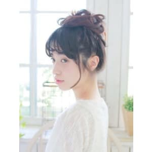 ルーズお団子スタイル