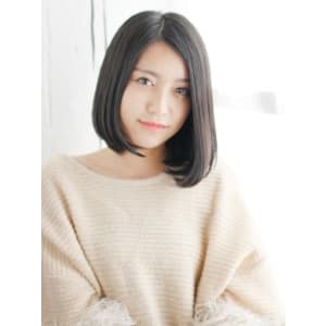 クールなストレートボブスタイル - hair make nalu 荻窪西口 すずらん通り店【ヘアメイク ナル オギクボニシグチテン スズランドオリテン】掲載中