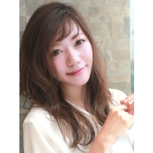 クラシカルデジタルパーマバレイヤージュロブ