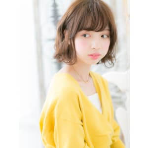 斜めバング♪くせ毛風ガーリーボブ ふんわりボブ - mod's hair 越谷西口店【モッズヘア】【モッズヘア コシガヤニシグチテン】掲載中
