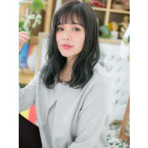 重軽MIX◎黒髪くせ毛風カール　エアリーカール