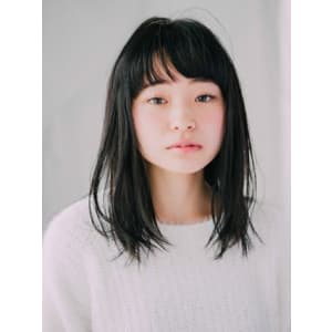 黒髪ストレート